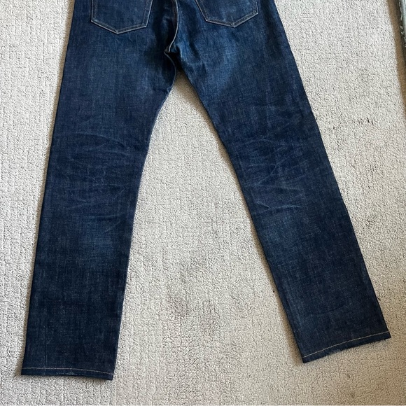 A.P.C. France Mens Petit Standard Japanese Selvedge Denim Jeans Sz 33 Raw Indigo - Picture 10 of 13